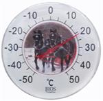 12^ Thermometer W/Bk.Percheron Team