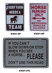 12^X18^^Horse Parking Sign Aluminum