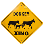 12^x12^^ Donkey Xing Sign Aluminum