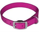 1^x22^ Pink Nylon Dog Collar