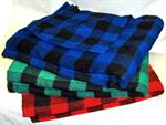 Blue/Black Fleece Lap Blanket