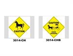 Caution Horse & Rider Sign