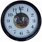 Wall Clock W/Clydesdale Team