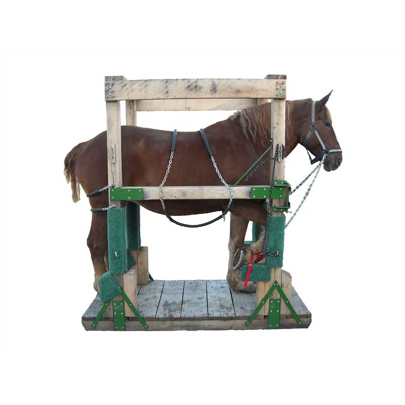 Wooden Draft Horse Shoeing Stocks