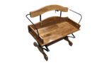 Wooden Patio Bench Buck Board Seat