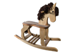 Wooden Rocking Horse - Bare Wood