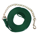 Burgundy Nylon Lunge Line W/Chain