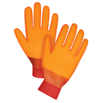 HI-VIS Orange Glove Knit Wrist. Size L.