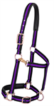 1^ Horse Padded Halter Black/Purple