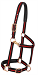 1^ Horse Large Padded Halter BK/RE